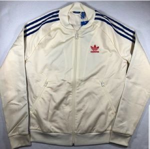 Womans embellished adidas zip up jacket